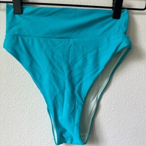 Aerie Blue High-Waisted Bikini Bottom